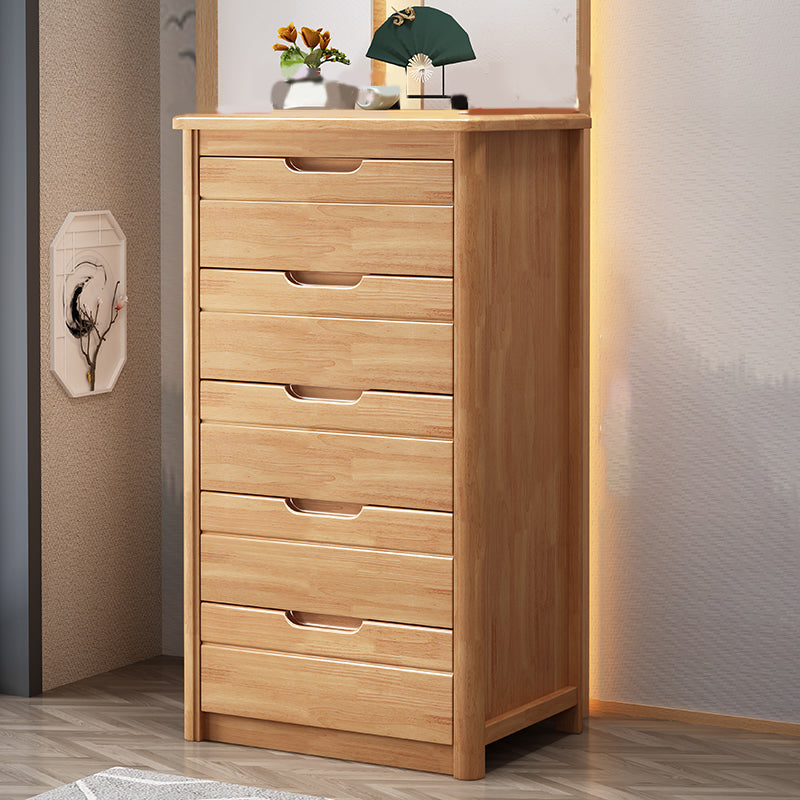 Bedroom Dresser Vertical Solid Wood Storage Chest with 3 / 4 / 5 Drawers