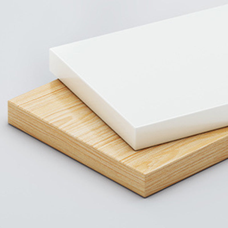 17.7"L Modern Style Bookcase Wood Closed Back Bookshelf for Home Office