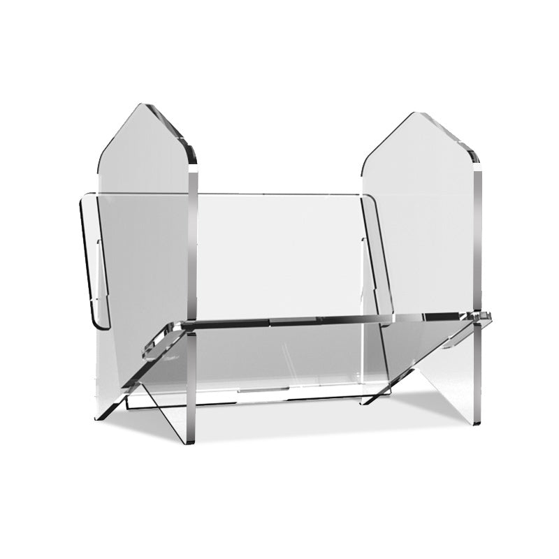 Modern Acrylic Bookcase, Geometric Bookshelf for Any Room, 12.5" L X 10" W
