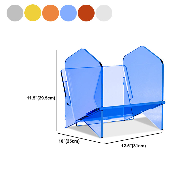 Modern Acrylic Bookcase, Geometric Bookshelf for Any Room, 12.5" L X 10" W
