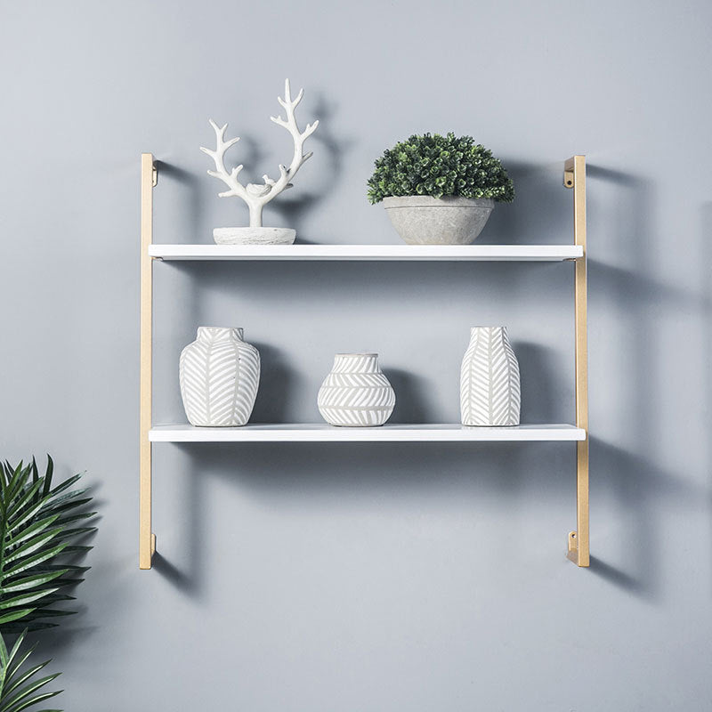 Scandinavian Wood Floating Bookshelf 9.8"Wide Home Book Shelf