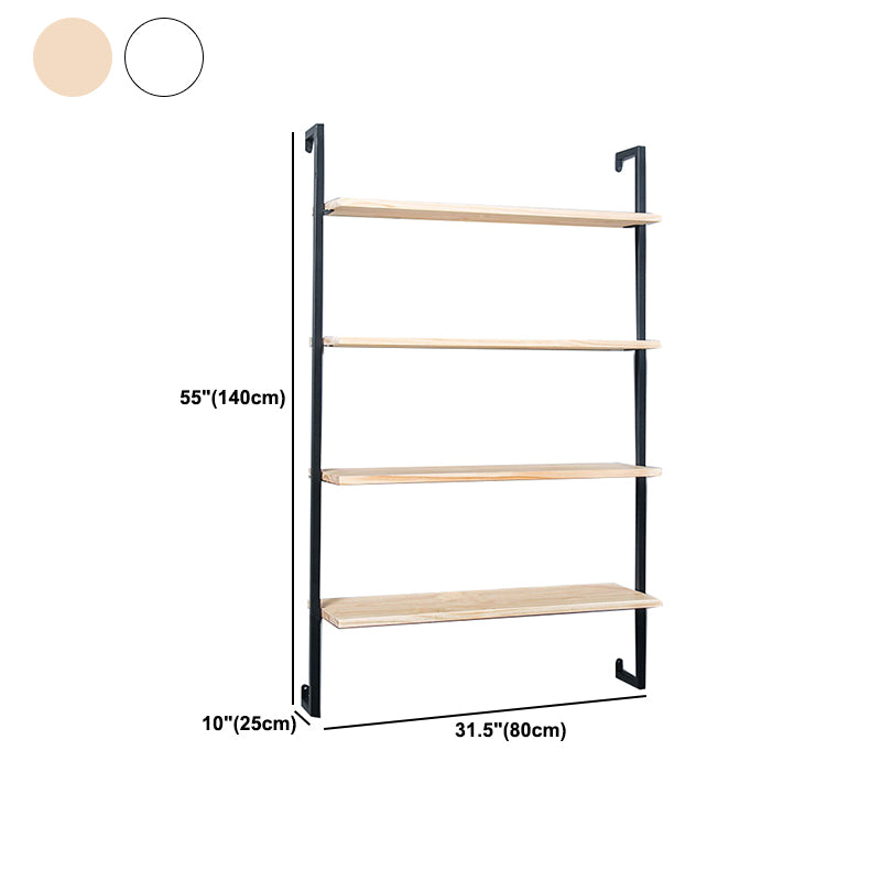 Scandinavian Wood Floating Bookshelf 9.8"Wide Home Book Shelf
