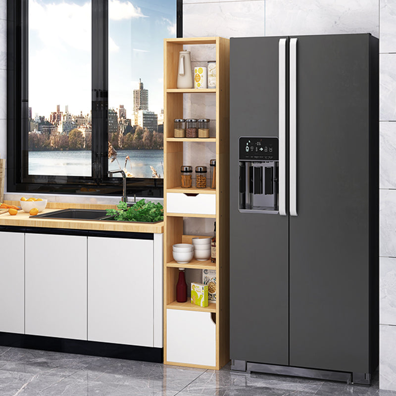 Engineer Wooden Bookcase Modern Home Living Room Corner Bookshelf