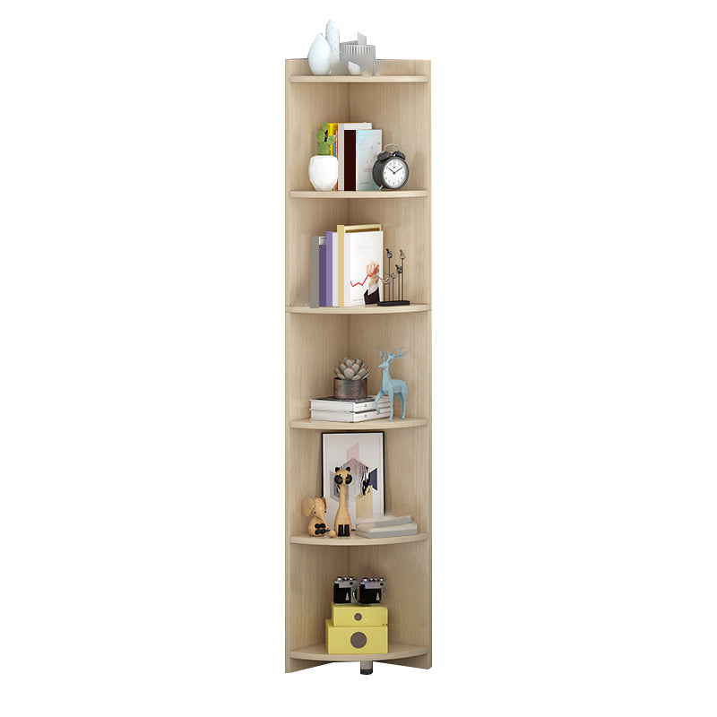Engineer Wooden Bookcase Modern Home Living Room Corner Bookshelf