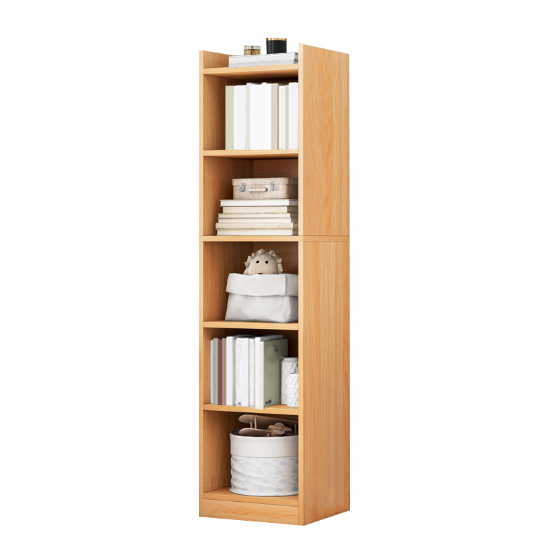 Closed Wood Bookcase Modern Minimalist Home Living Room Corner Bookshelf