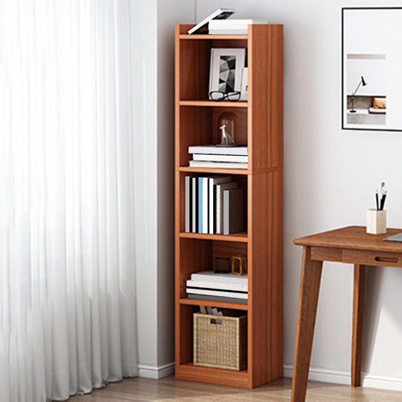 Closed Wood Bookcase Modern Minimalist Home Living Room Corner Bookshelf