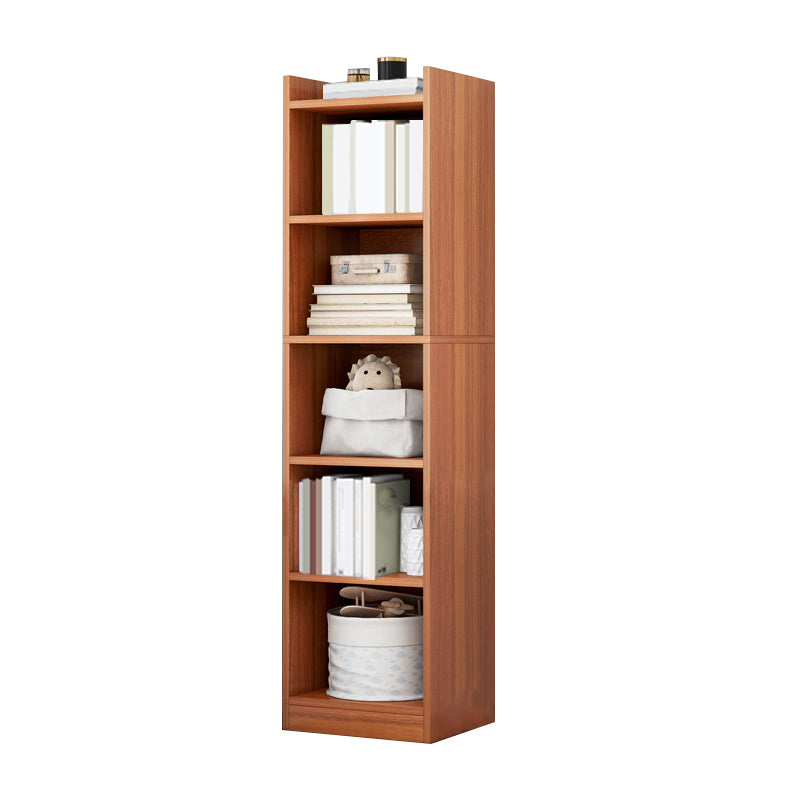 Closed Wood Bookcase Modern Minimalist Home Living Room Corner Bookshelf