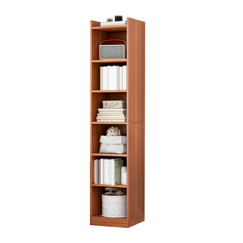 Closed Wood Bookcase Modern Minimalist Home Living Room Corner Bookshelf