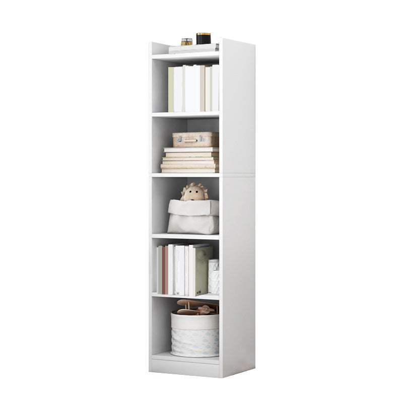 Closed Wood Bookcase Modern Minimalist Home Living Room Corner Bookshelf