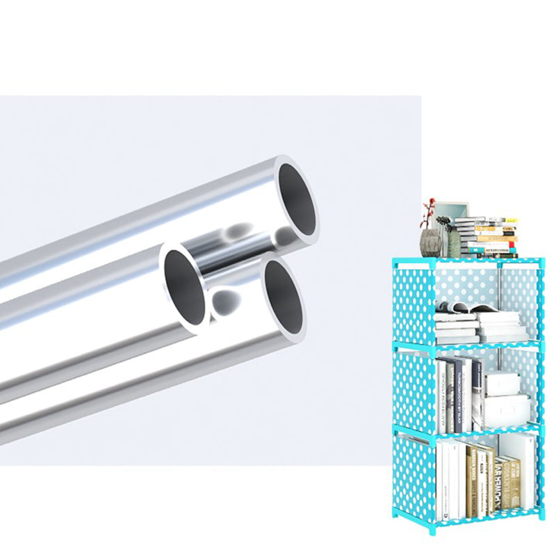 Modern Fabrics Bookcase, Geometric Bookshelf for Living Room