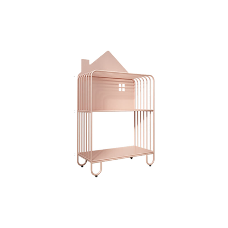 Open Back Bookshelf Scandinavian Etagere Bookcase with Shelves