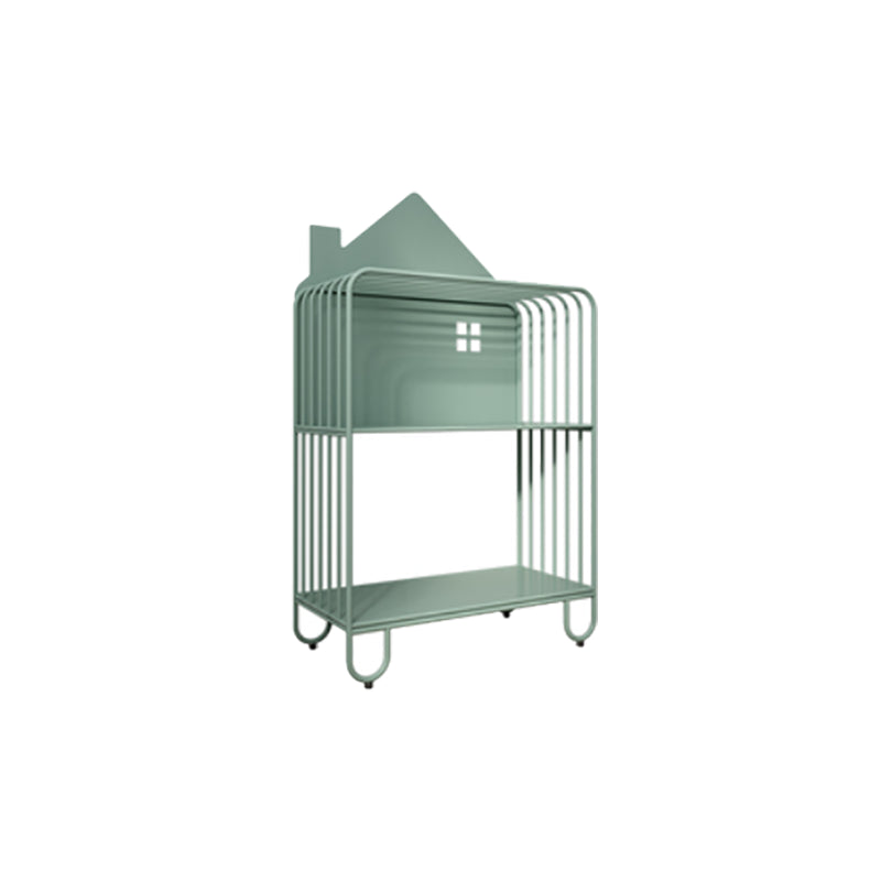 Open Back Bookshelf Scandinavian Etagere Bookcase with Shelves