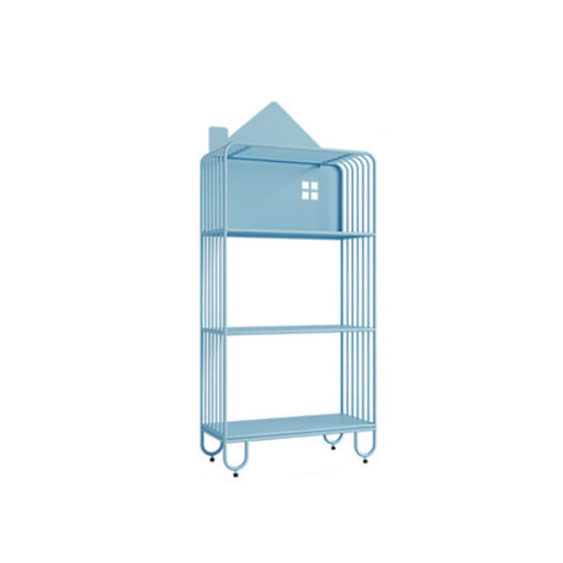 Open Back Bookshelf Scandinavian Etagere Bookcase with Shelves