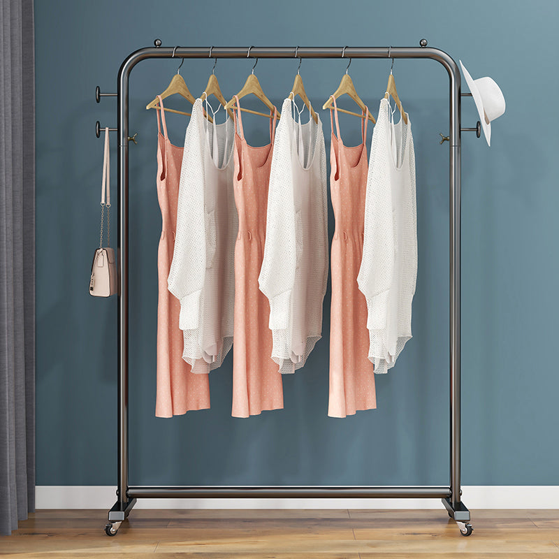 Metal Hall Tree Hooks and Pulley Entryway Kit Coat Hanger for Living Room