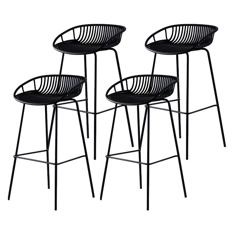 Modern Bar Stool Metal Counter Bar Stool with Metal Legs for Home