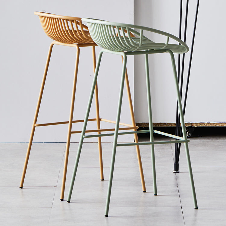 Modern Bar Stool Metal Counter Bar Stool with Metal Legs for Home