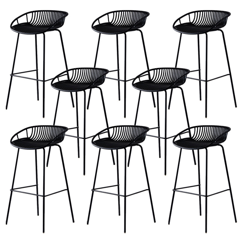 Modern Bar Stool Metal Counter Bar Stool with Metal Legs for Home