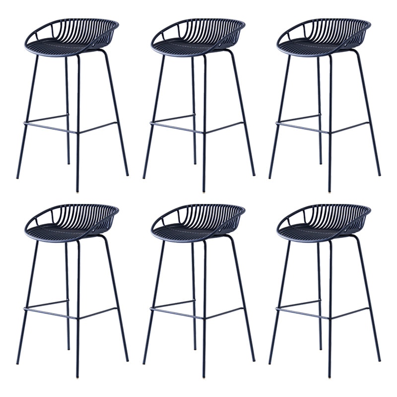 Modern Bar Stool Metal Counter Bar Stool with Metal Legs for Home