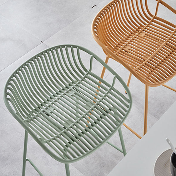 Modern Bar Stool Metal Counter Bar Stool with Metal Legs for Home