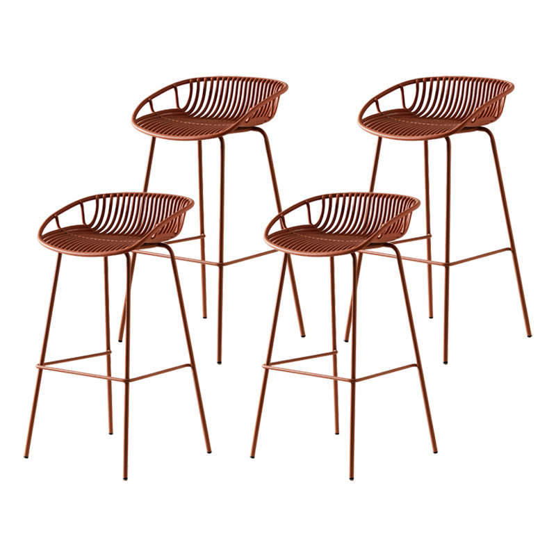 Modern Bar Stool Metal Counter Bar Stool with Metal Legs for Home