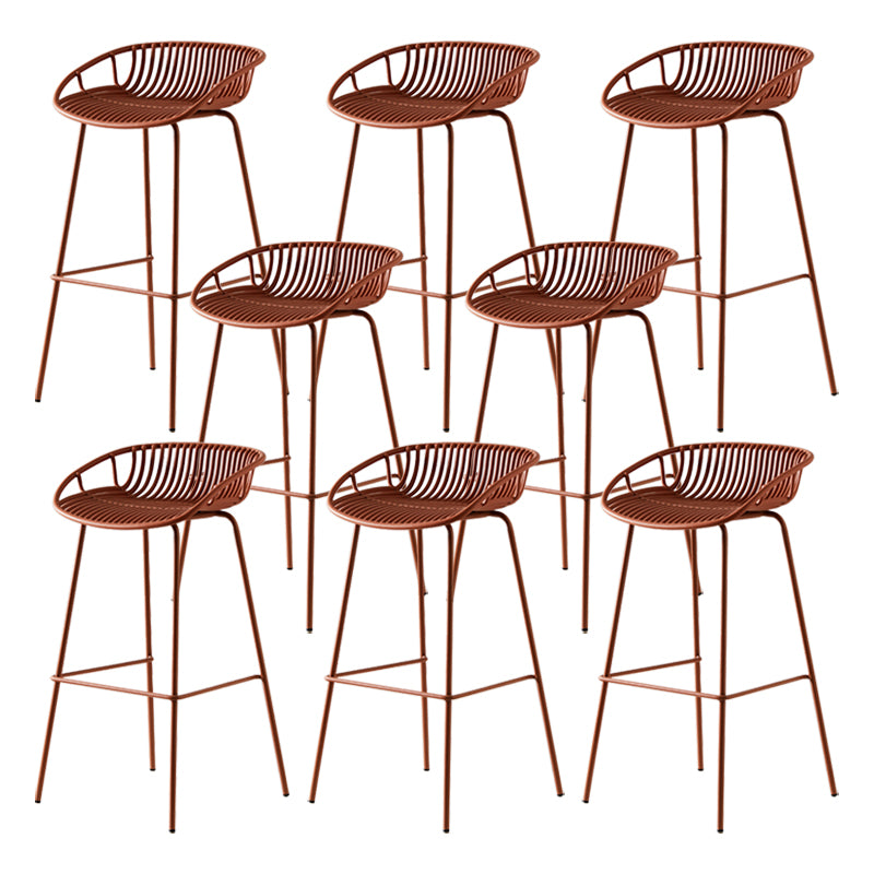 Modern Bar Stool Metal Counter Bar Stool with Metal Legs for Home
