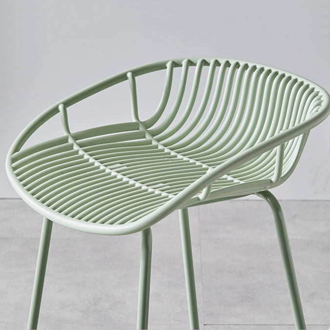 Modern Bar Stool Metal Counter Bar Stool with Metal Legs for Home