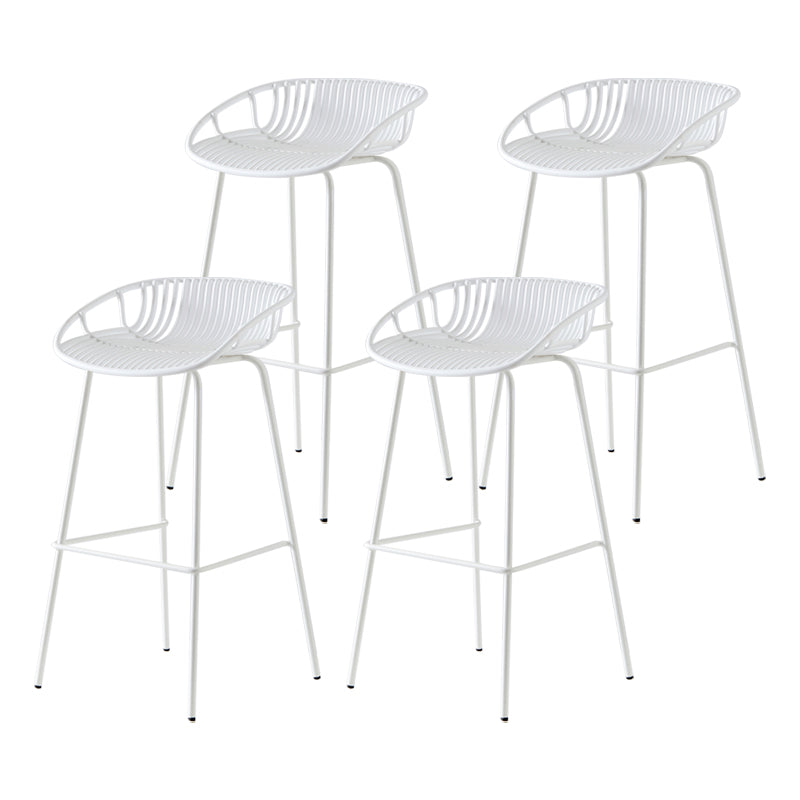 Modern Bar Stool Metal Counter Bar Stool with Metal Legs for Home