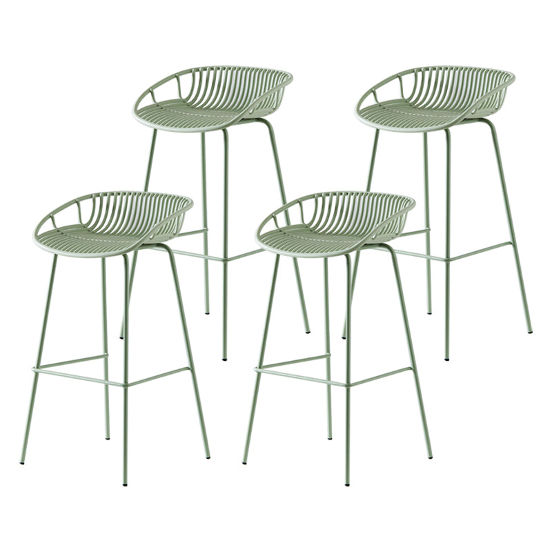 Modern Bar Stool Metal Counter Bar Stool with Metal Legs for Home
