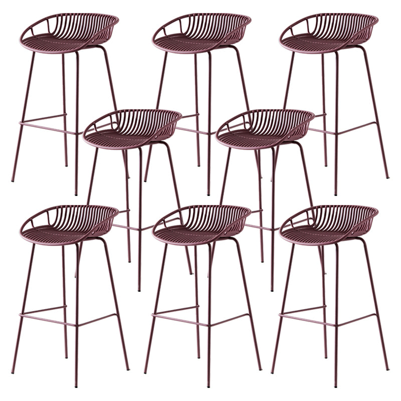 Modern Bar Stool Metal Counter Bar Stool with Metal Legs for Home