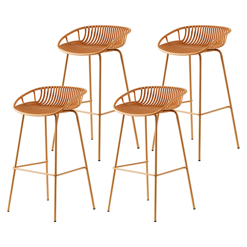Modern Bar Stool Metal Counter Bar Stool with Metal Legs for Home