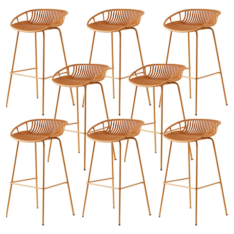 Modern Bar Stool Metal Counter Bar Stool with Metal Legs for Home