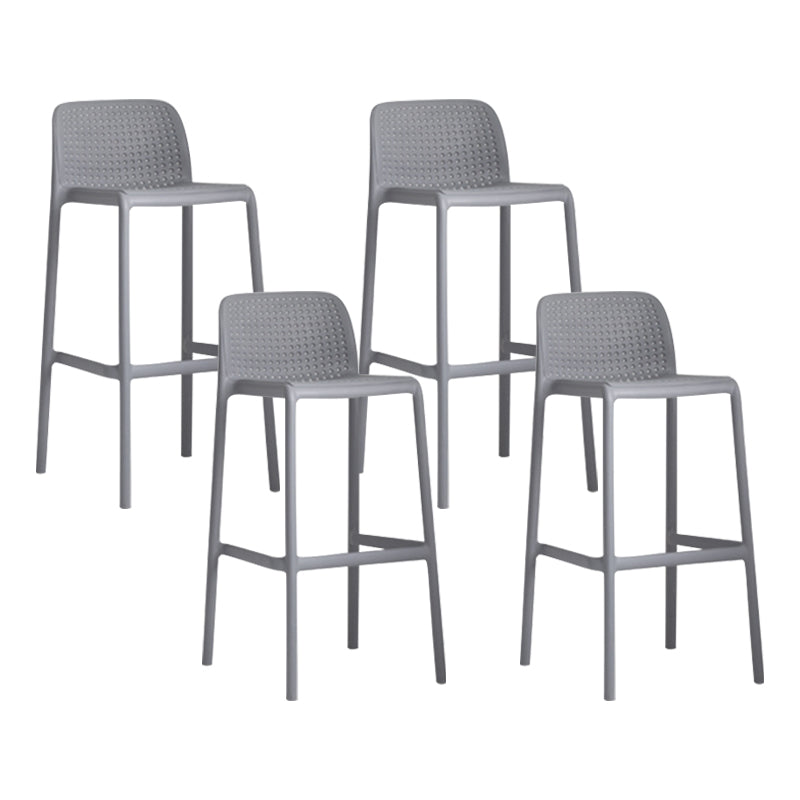 Modern Style Bar-stool Plastic Counter Bar Stool with Plastic Legs for Restaurant