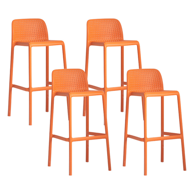 Modern Style Bar-stool Plastic Counter Bar Stool with Plastic Legs for Restaurant
