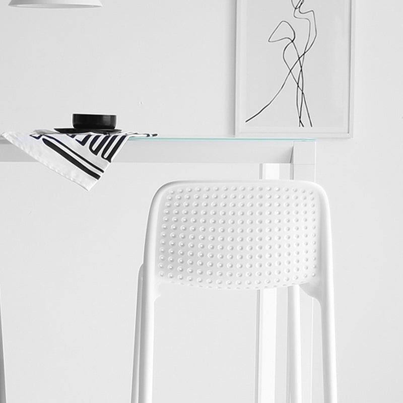 Modern Style Bar-stool Plastic Counter Bar Stool with Plastic Legs for Restaurant