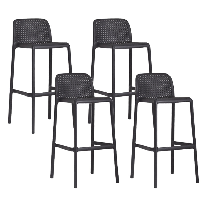 Modern Style Bar-stool Plastic Counter Bar Stool with Plastic Legs for Restaurant
