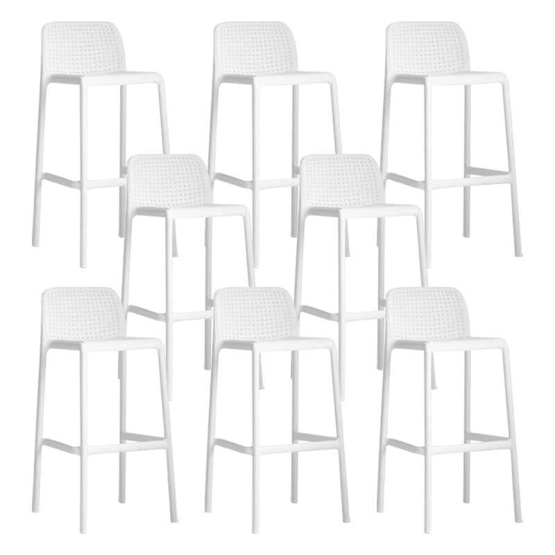 Modern Style Bar-stool Plastic Counter Bar Stool with Plastic Legs for Restaurant