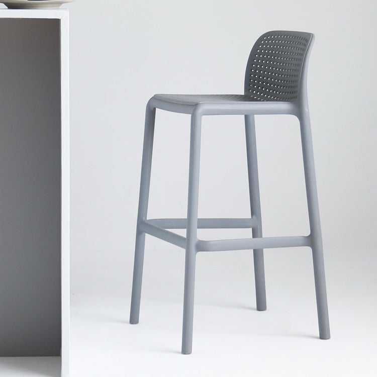 Modern Style Bar-stool Plastic Counter Bar Stool with Plastic Legs for Restaurant