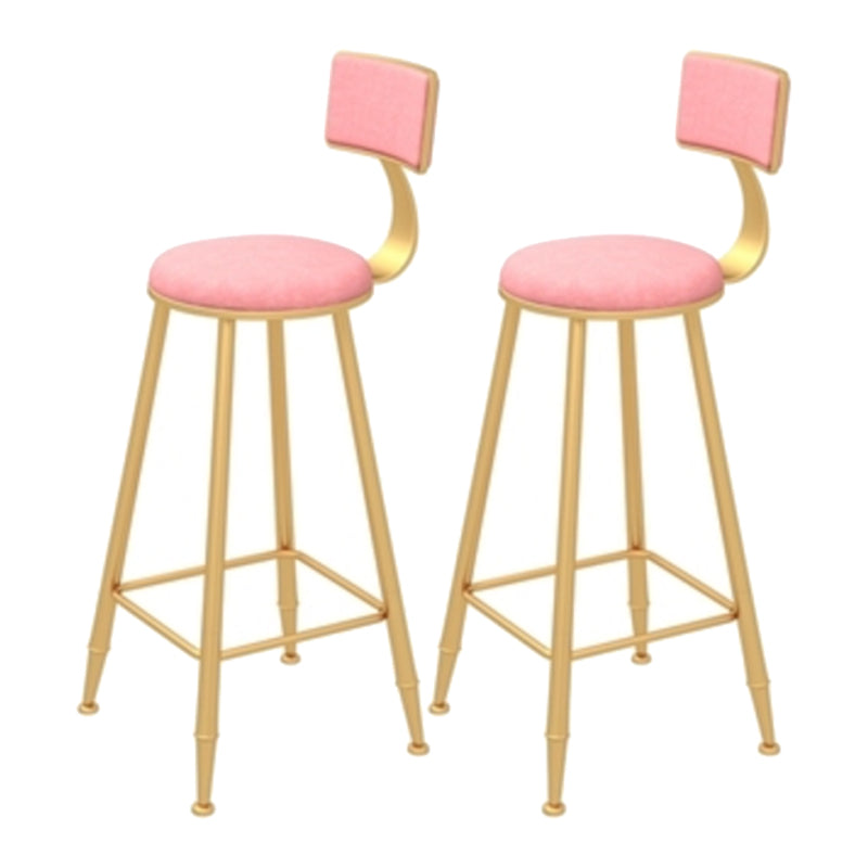 1/3 Pieces Glam Iron Bar Table Set White Faux Marble Top Bistro Set with Shelf