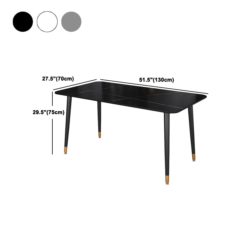 Modern Rectangle Dining Set 1/2/5/7 Pieces Restaurant Dining Table with Chairs