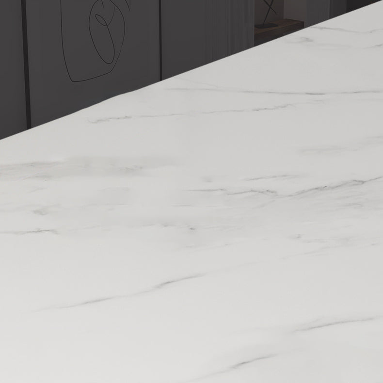 Modern 1/2/5 Pieces Dining Set Rectangle Stone Dining Table for Dining Room Kitchen