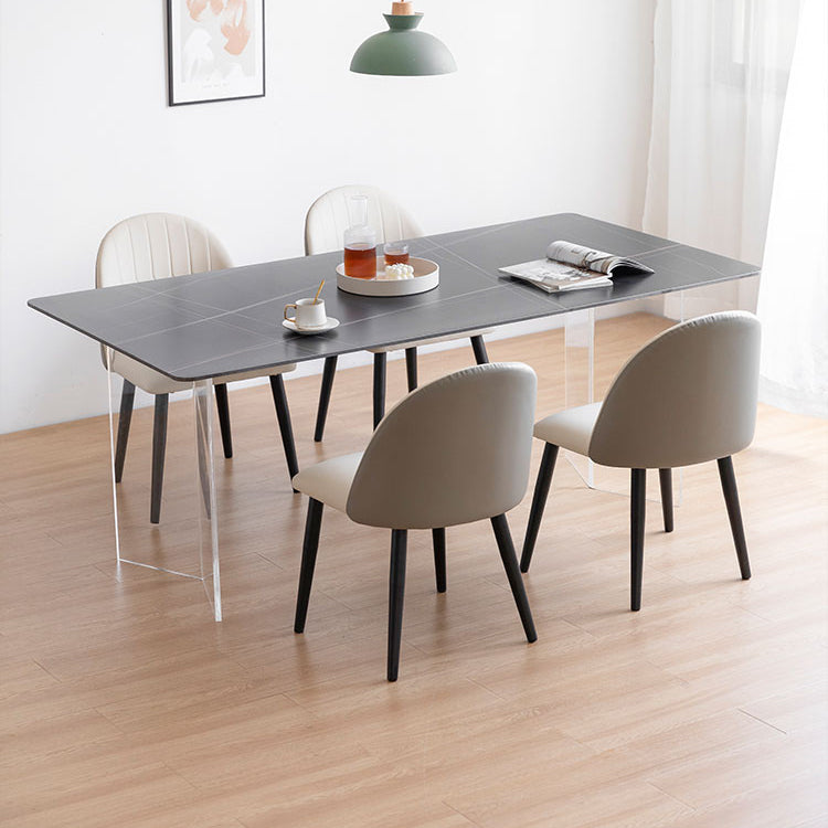 Designer Style Acrylic Dining Set 1/4/5 Pieces Home Table Dining Room Set