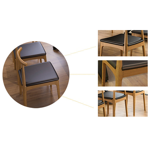 Industrial Double Pedestal Dining Table Set 1/2/7 Pieces Solid Wood Dinette Set