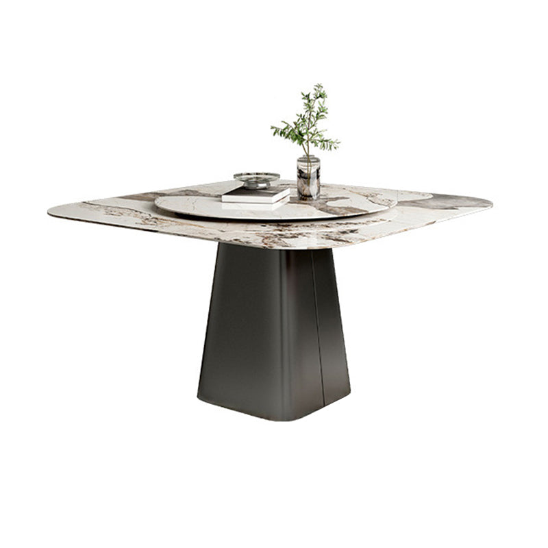 Contemporary Sintered Stone Table Square Table Set 1/3/5 Pieces Dining Set