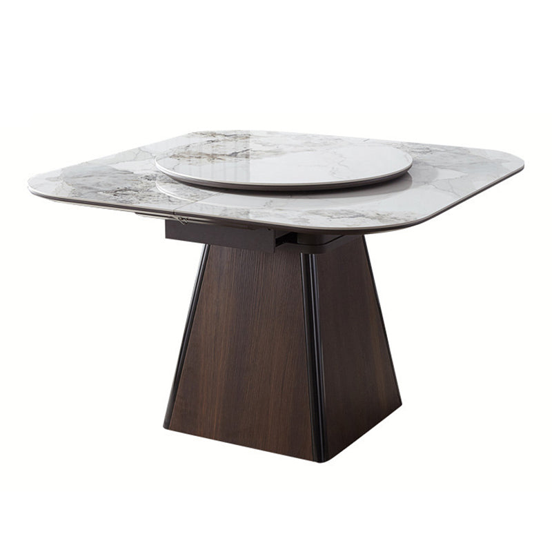 Contemporary Sintered Stone Table Square Table Set 1/2/5/7/9 Pieces Dining Set