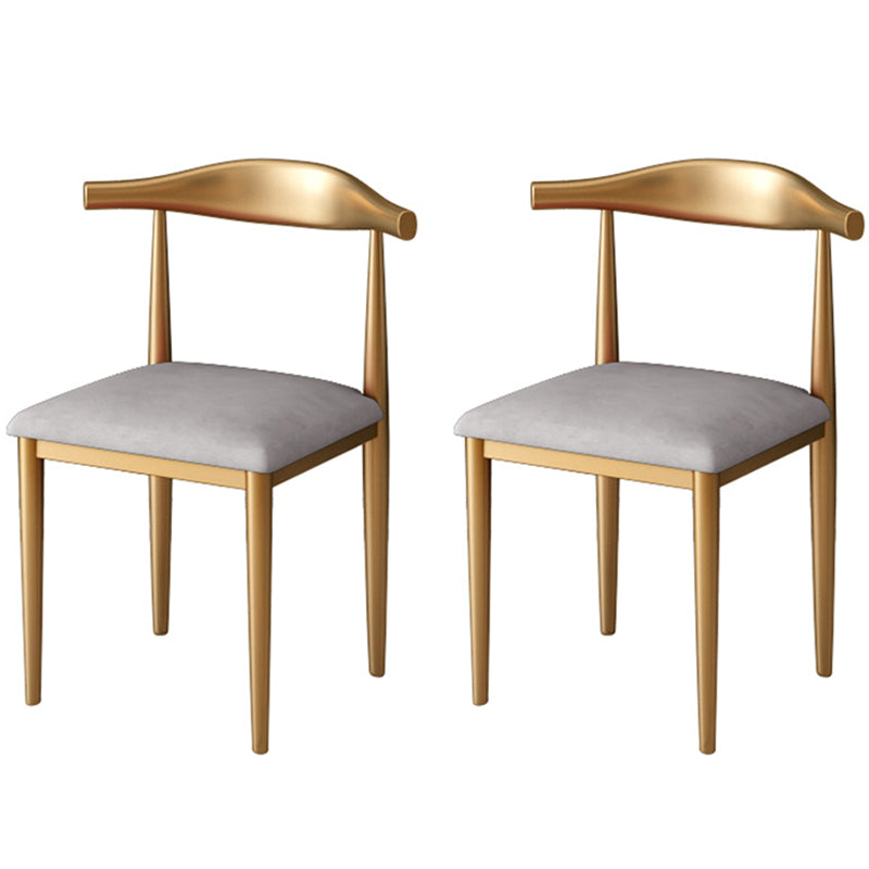 Glam White and Gold Dinette Set 1/2/5/7 Pieces Rectangle Stone Dining Table Set