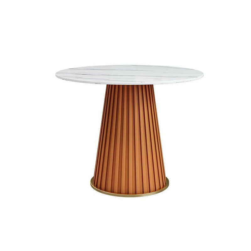 Traditional Luxury Dining Table Round Pedestal Table for Home