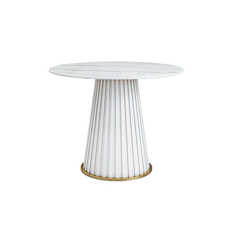 Traditional Luxury Dining Table Round Pedestal Table for Home