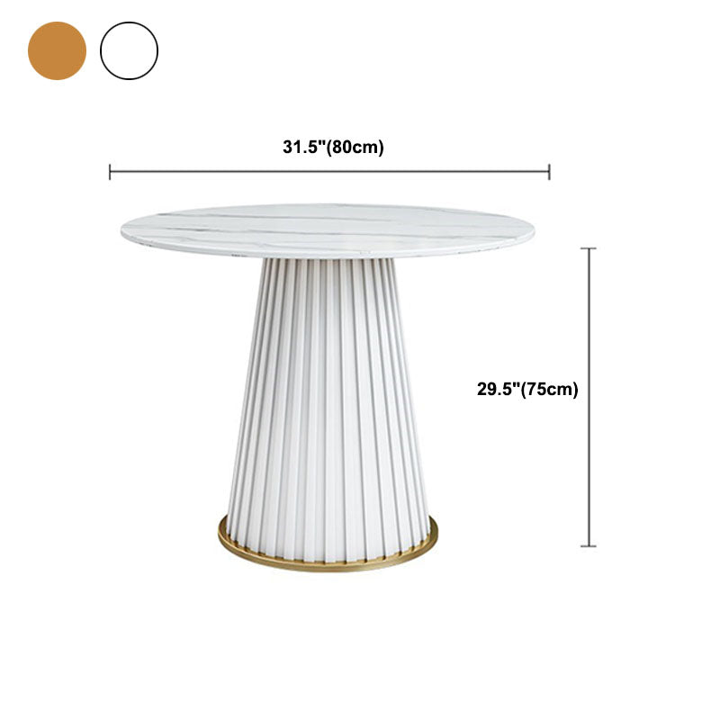Traditional Luxury Dining Table Round Pedestal Table for Home