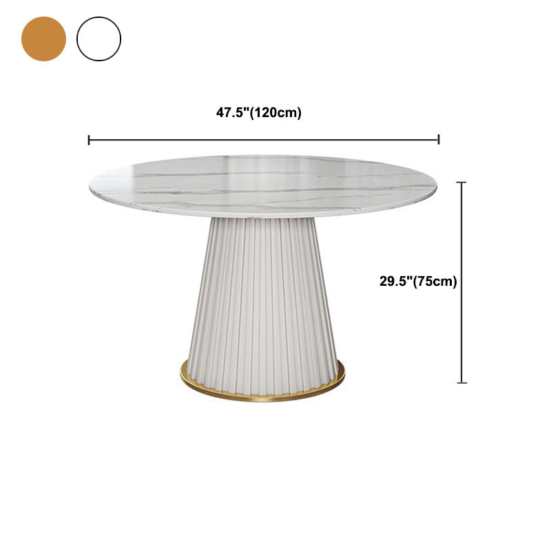 Traditional Luxury Dining Table Round Pedestal Table for Home