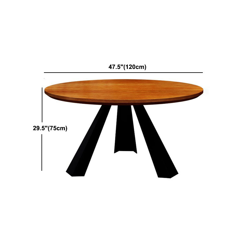 Simple Style Dining Table Solid Wood Round Dinette Table for Home Kitchen